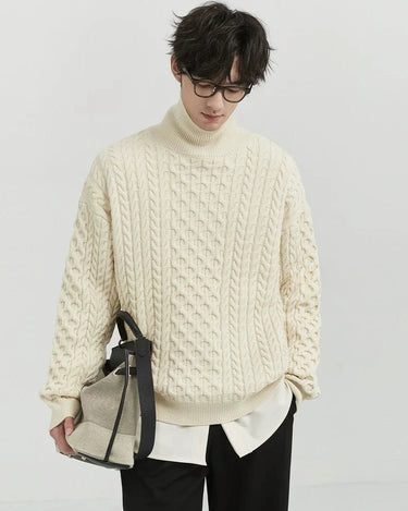 GS No. 348 Thick Turtleneck Sweater - Gentleman's Seoul - 