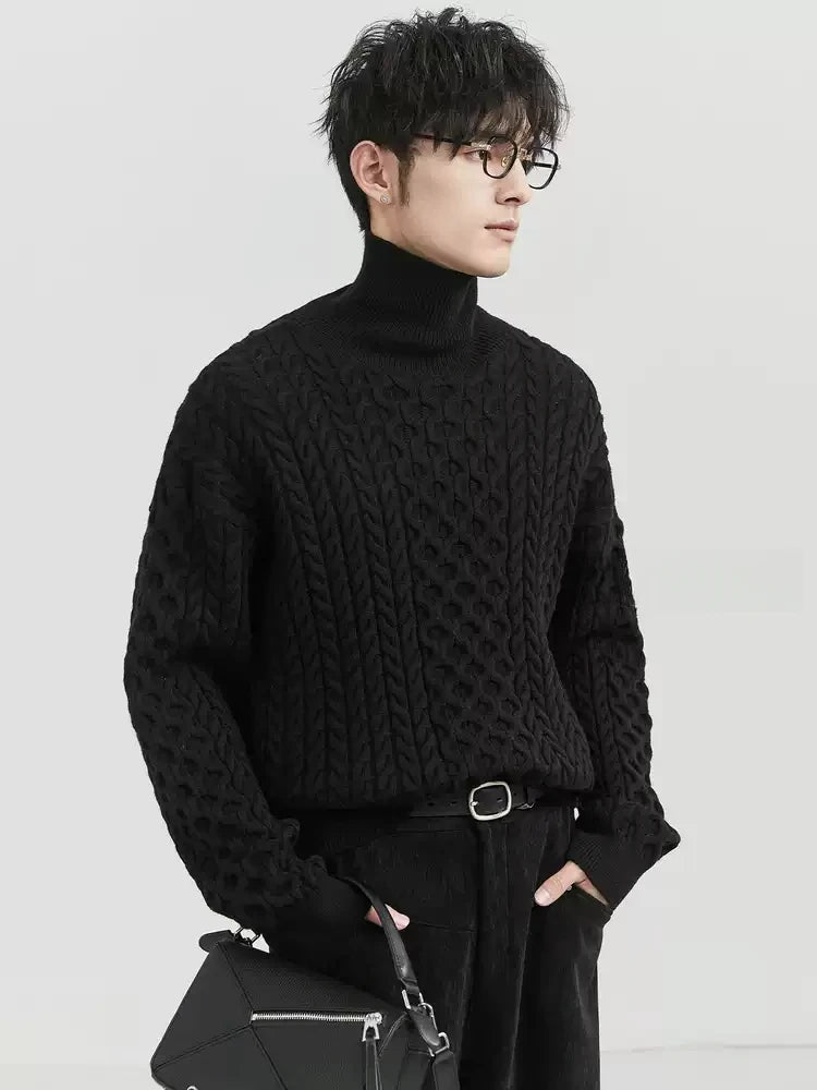 GS No. 348 Thick Turtleneck Sweater - Gentleman's Seoul - 