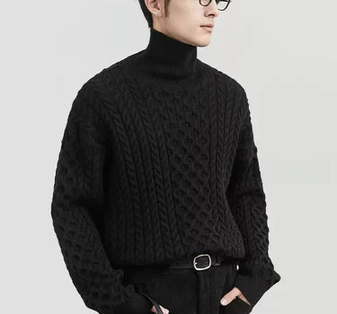 GS No. 348 Thick Turtleneck Sweater - Gentleman's Seoul - 