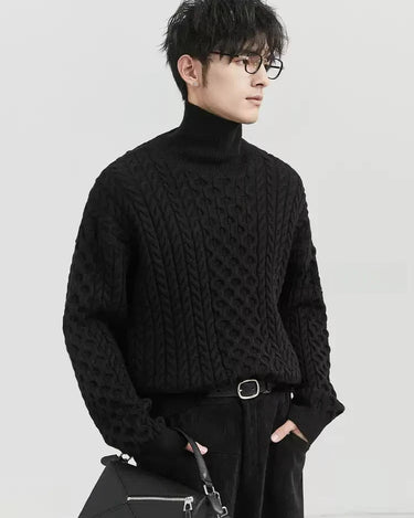 GS No. 348 Thick Turtleneck Sweater - Gentleman's Seoul - 