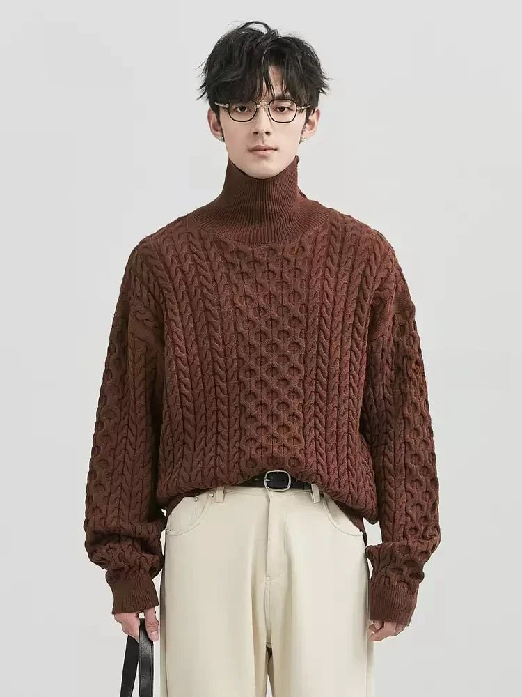 GS No. 348 Thick Turtleneck Sweater - Gentleman's Seoul - 