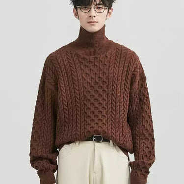 GS No. 348 Thick Turtleneck Sweater - Gentleman's Seoul - 