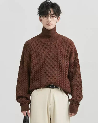 GS No. 348 Thick Turtleneck Sweater - Gentleman's Seoul - 