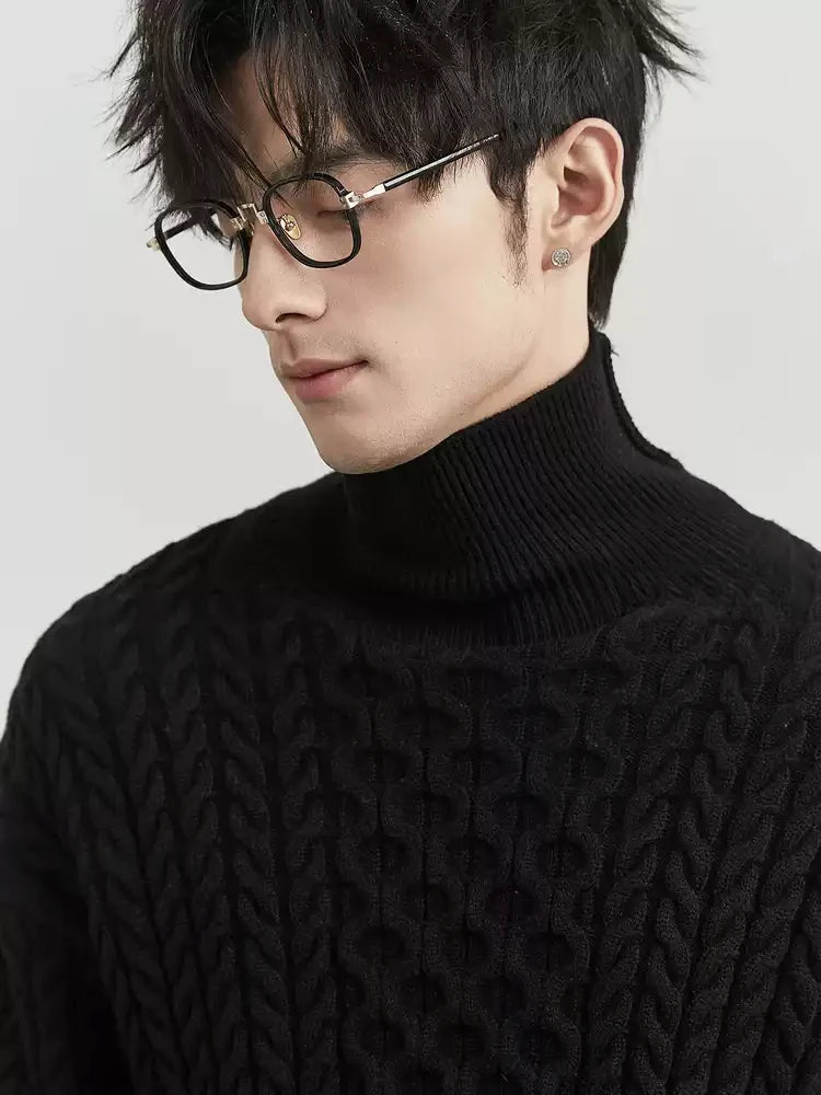 GS No. 348 Thick Turtleneck Sweater - Gentleman's Seoul - 