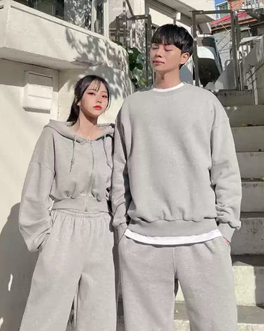 GS No. 350 Couple Autumn Sweatshirt Set - Gentleman's Seoul - 