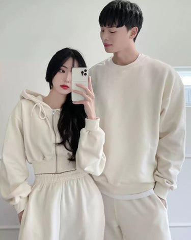 GS No. 350 Couple Autumn Sweatshirt Set - Gentleman's Seoul - 