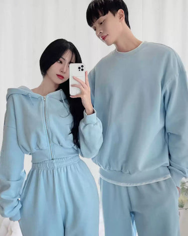 GS No. 350 Couple Autumn Sweatshirt Set - Gentleman's Seoul - 