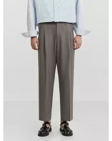 GS No. 357 Cropped Suit Pants - Gentleman's Seoul - 