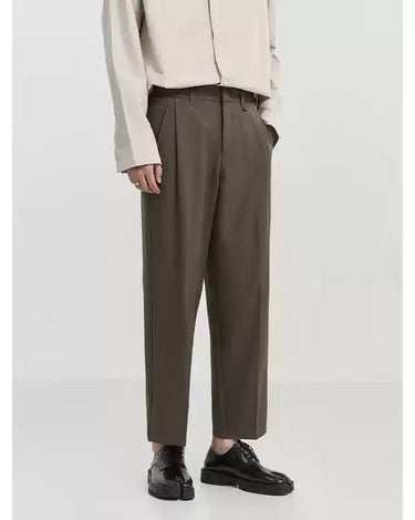 GS No. 357 Cropped Suit Pants - Gentleman's Seoul - 