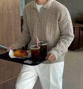 GS No. 358 Korean Quarter Zip Sweater - Gentleman's Seoul - 