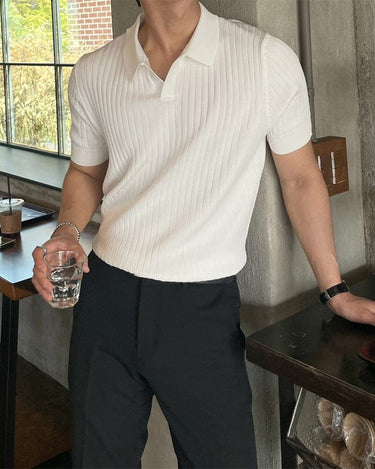 GS No. 361 Vertical Knit Polo - Gentleman's Seoul - 