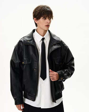 GS No. 365 Biker Leather Jacket - Gentleman's Seoul - 