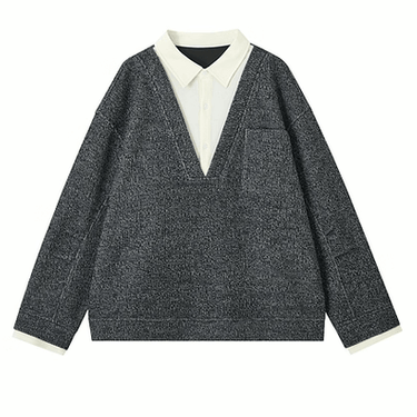 GS No. 371 V - neck Sweater - Gentleman's Seoul - 