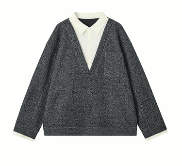 GS No. 371 V - neck Sweater - Gentleman's Seoul - 