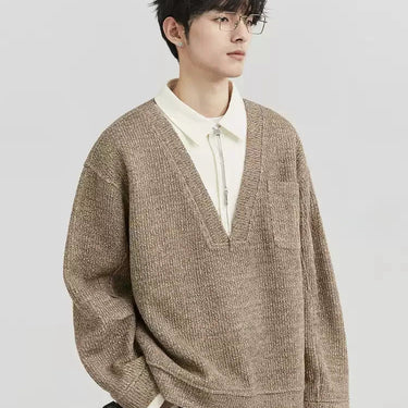 GS No. 371 V - neck Sweater - Gentleman's Seoul - 