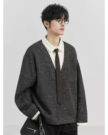 GS No. 371 V - neck Sweater - Gentleman's Seoul - 