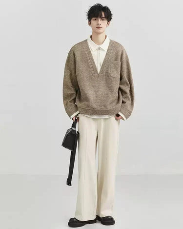 GS No. 371 V - neck Sweater - Gentleman's Seoul - 