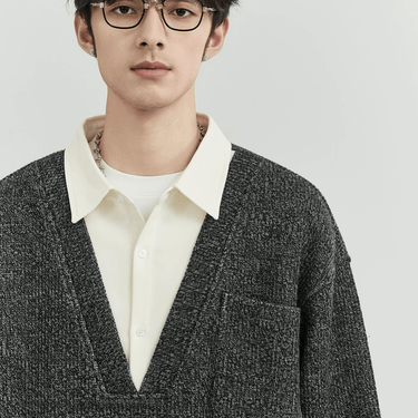GS No. 371 V - neck Sweater - Gentleman's Seoul - 