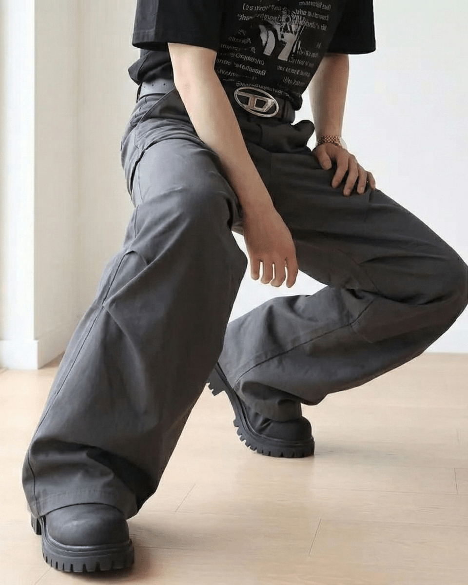 GS No. 374 Loose Design Pants – Gentleman's Seoul