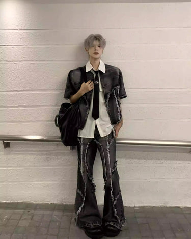 GS No. 379 Denim Short - sleeves Jacket - Gentleman's Seoul - 