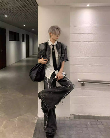 GS No. 379 Denim Short - sleeves Jacket - Gentleman's Seoul - 