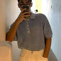 GS No. 392 Hollow Knitted T-shirt - Gentleman's Seoul - 