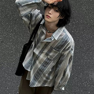 GS No. 395 Lazy Striped Shirt - Gentleman's Seoul - 