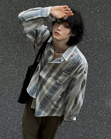 GS No. 395 Lazy Striped Shirt - Gentleman's Seoul - 