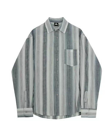 GS No. 395 Lazy Striped Shirt - Gentleman's Seoul - 