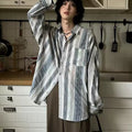 GS No. 395 Lazy Striped Shirt - Gentleman's Seoul - 