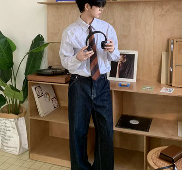 GS No. 403 Striped Shirt - Gentleman's Seoul - 
