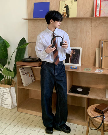 GS No. 403 Striped Shirt - Gentleman's Seoul - 