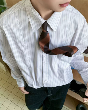 GS No. 403 Striped Shirt - Gentleman's Seoul - 