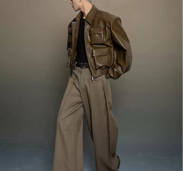 GS No. 404 Designer Leather Jacket - Gentleman's Seoul - 