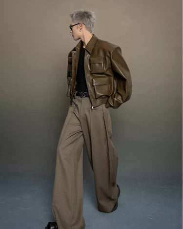 GS No. 404 Designer Leather Jacket - Gentleman's Seoul - 