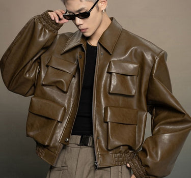 GS No. 404 Designer Leather Jacket - Gentleman's Seoul - 