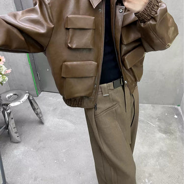 GS No. 404 Designer Leather Jacket - Gentleman's Seoul - 