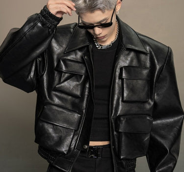 GS No. 404 Designer Leather Jacket - Gentleman's Seoul - 