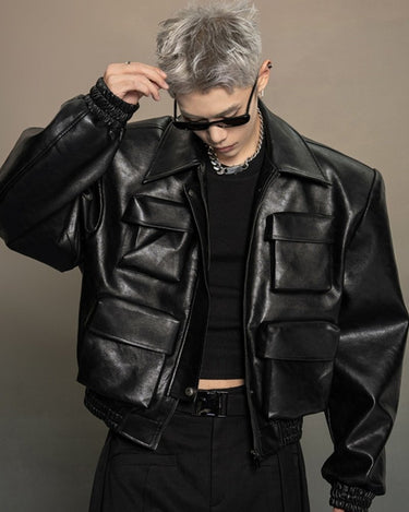 GS No. 404 Designer Leather Jacket - Gentleman's Seoul - 