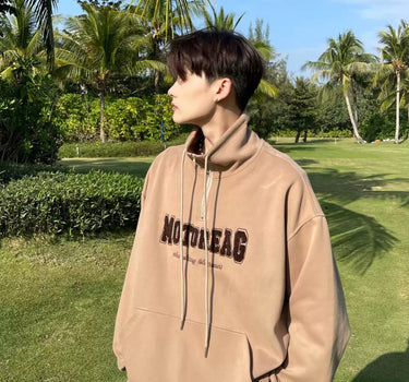 GS No. 407 Motoreag Quarter - zip Sweater - Gentleman's Seoul - 