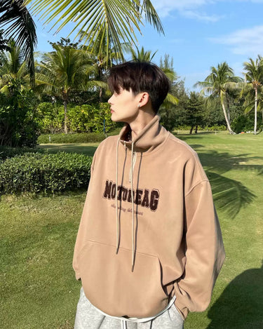 GS No. 407 Motoreag Quarter - zip Sweater - Gentleman's Seoul - 