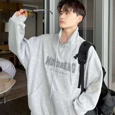 GS No. 407 Motoreag Quarter - zip Sweater - Gentleman's Seoul - 