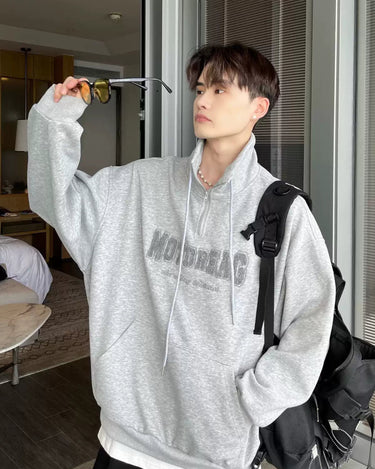 GS No. 407 Motoreag Quarter - zip Sweater - Gentleman's Seoul - 