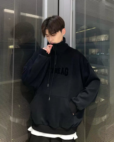 GS No. 407 Motoreag Quarter - zip Sweater - Gentleman's Seoul - 