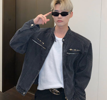 GS No. 408 Washed Denim Jacket - Gentleman's Seoul - 