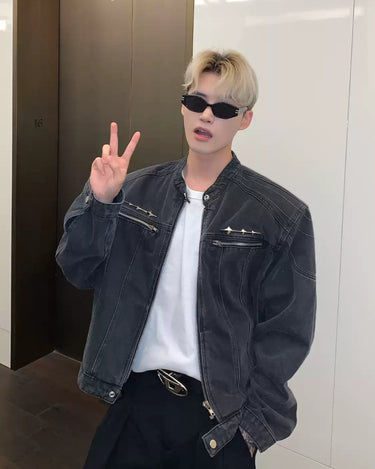 GS No. 408 Washed Denim Jacket - Gentleman's Seoul - 