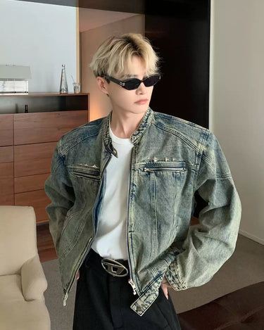 GS No. 408 Washed Denim Jacket - Gentleman's Seoul - 