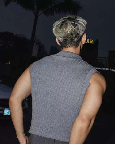 GS No. 411 Knitted Tank Top - Gentleman's Seoul - 