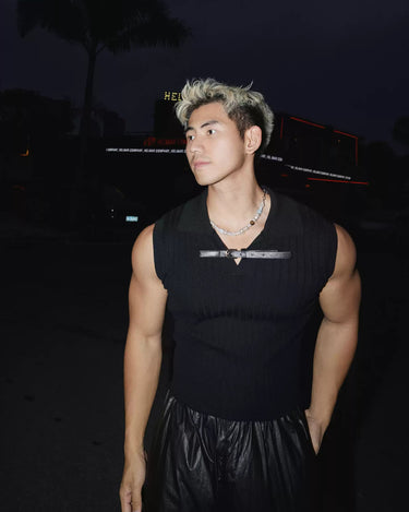 GS No. 411 Knitted Tank Top - Gentleman's Seoul - 