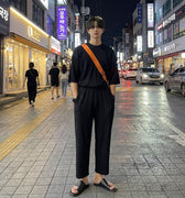 GS No. 46 Pleated Oversized T-Shirt/Pants - Gentleman's Seoul - 